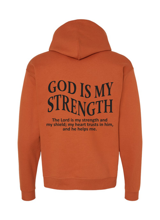 God Is My Strength (Texas Orange)